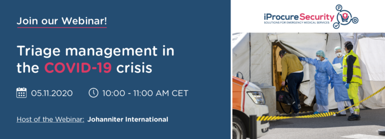 WEBINAR: The patient confronted with the emergency- Triage management in the COVID-19 crisis