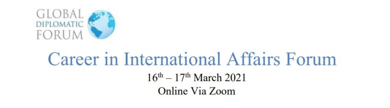 》Career in International Affairs Forum- Health diplomacy